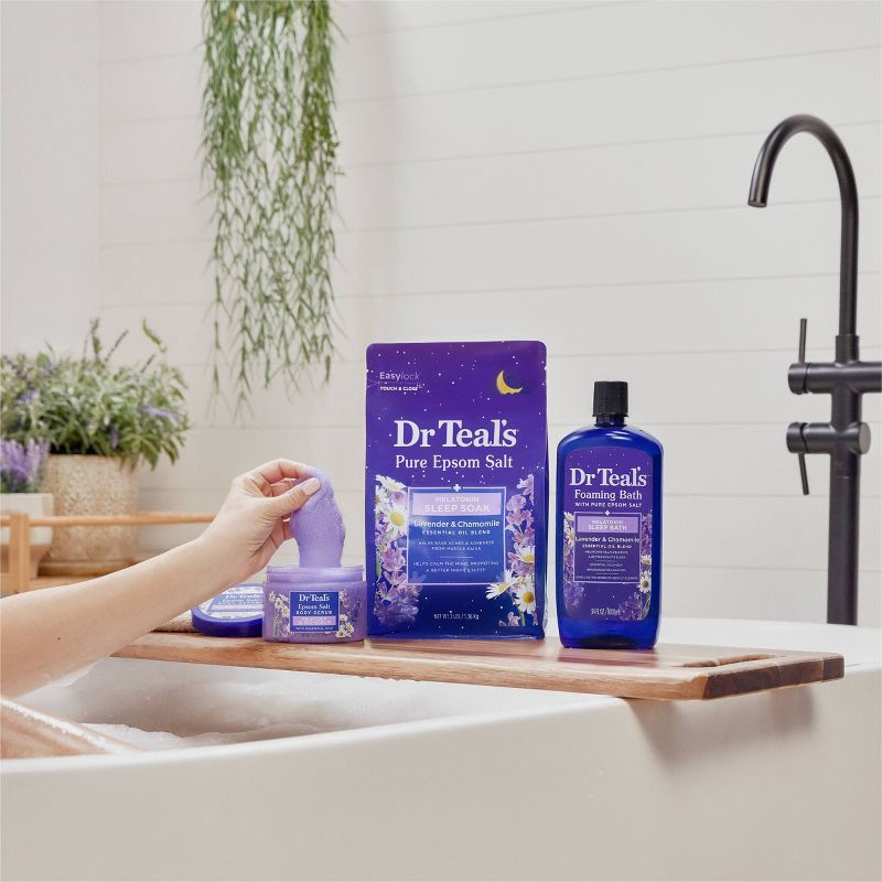 slide 4 of 7, Dr Teal's Sleep Foaming Bath with Melatonin & Essential Oils - 34 fl oz, 34 fl oz