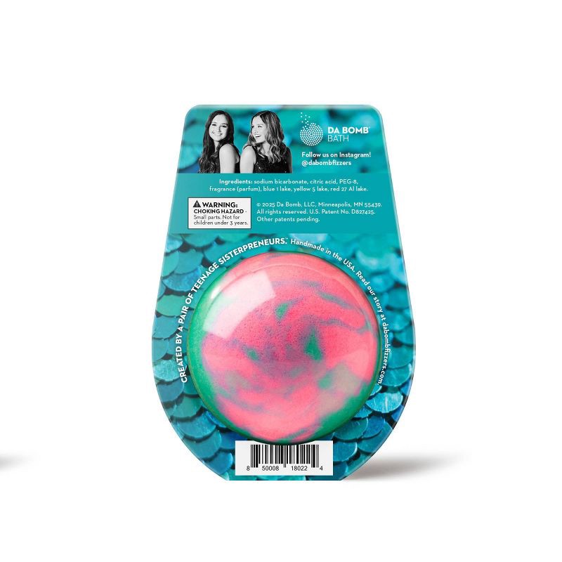 slide 2 of 5, Da Bomb Bath Fizzers Mermaid Bath Bomb - 3.5oz, 3.5 oz