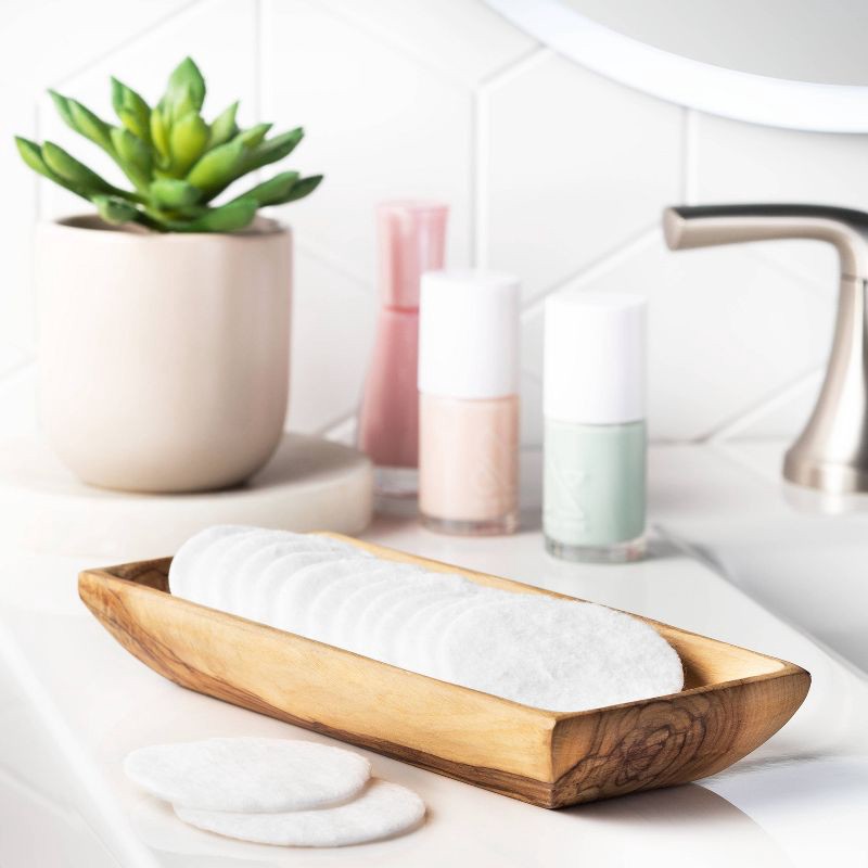 slide 4 of 4, Organic Cotton Rounds Nail Polish and Makeup Remover Pads - 100ct - up&up™, 100 ct