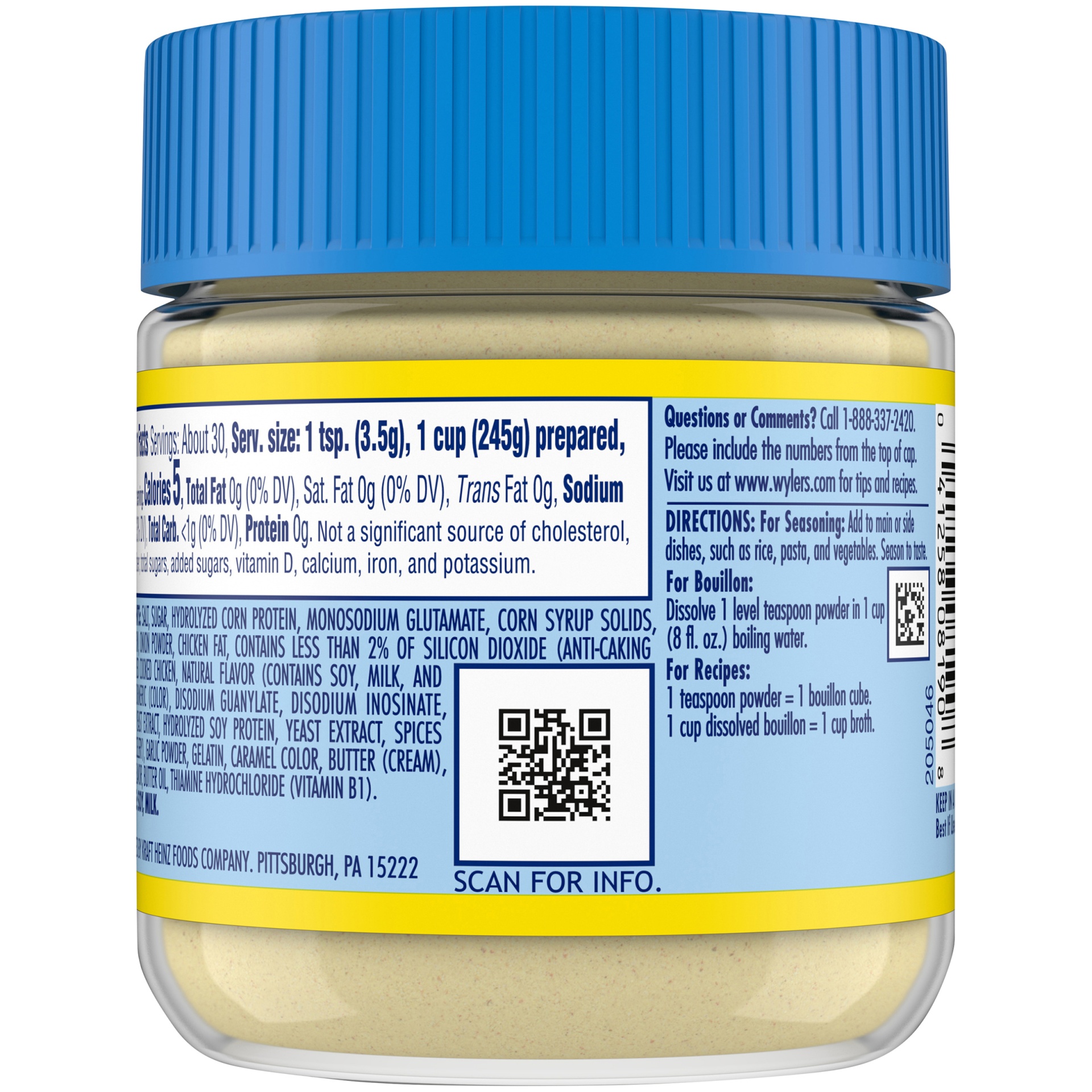 Wyler's Instant Bouillon Chicken Flavored Powder 3.75 oz Shipt