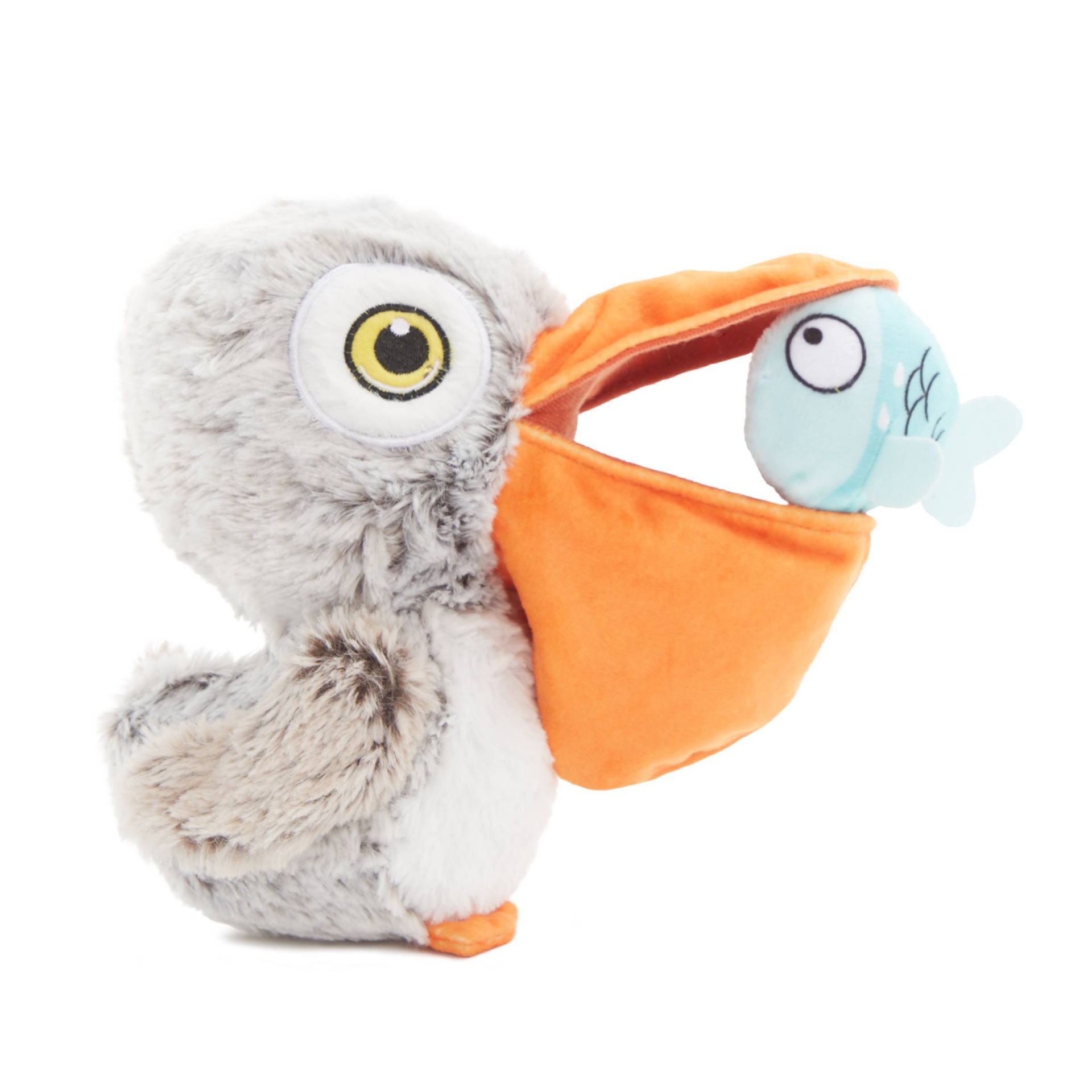 slide 1 of 6, BARK Big Bill & The Beak-A-Boo Fish Dog Toy, 1 ct