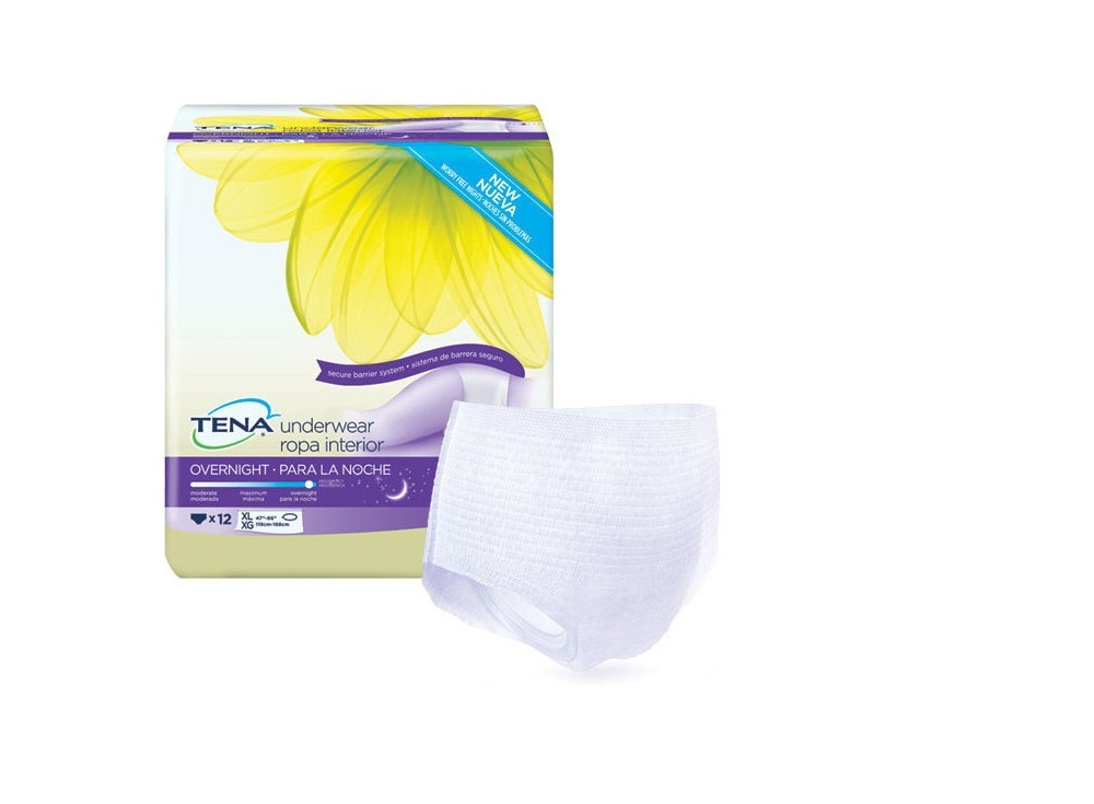 slide 3 of 5, Tena Intimates Incontinence Overnight Underwear for Women, Size Extra Large, 12 ct