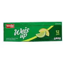 Weis Quality Weis Up Lemon Lime Caffeine Free Soda - 12 ct; 144 fl oz