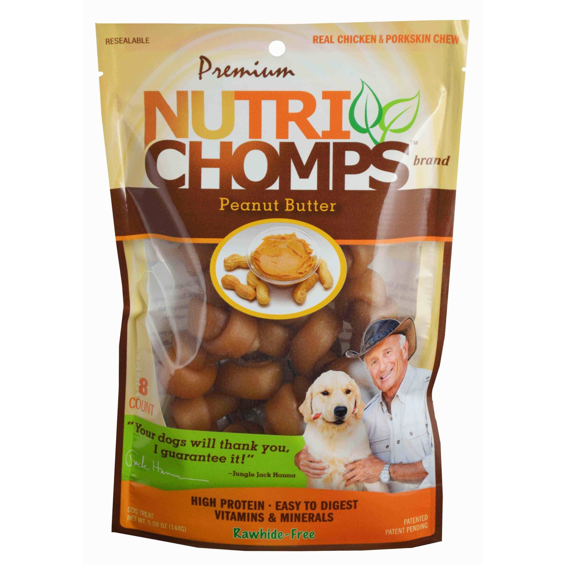 slide 1 of 4, Nutri Chomps Peanut Butter Mini Knot Dog Treats - 5.08oz, 5.08 oz