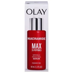 Olay Niacinamide Max 2x Peptides Wrinkle Reducing Fragrance-Free Serum 40 ml