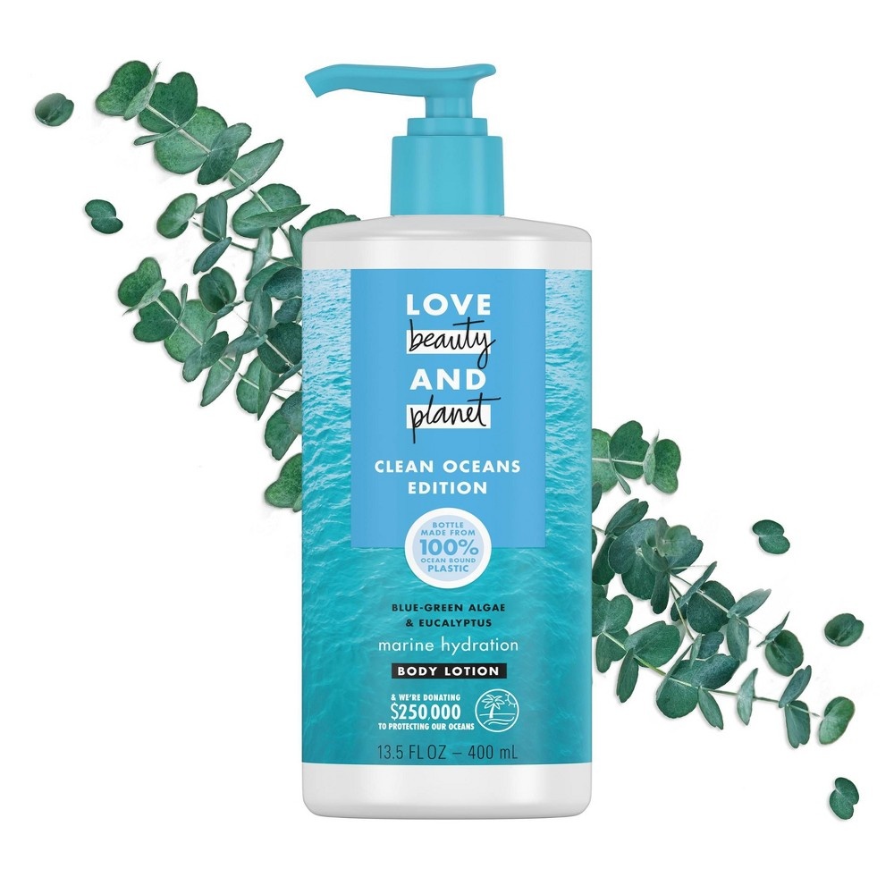 slide 4 of 5, Love Beauty and Planet Algae & Eucalyptus Marine Hydration Body Lotion, 13.5 fl oz