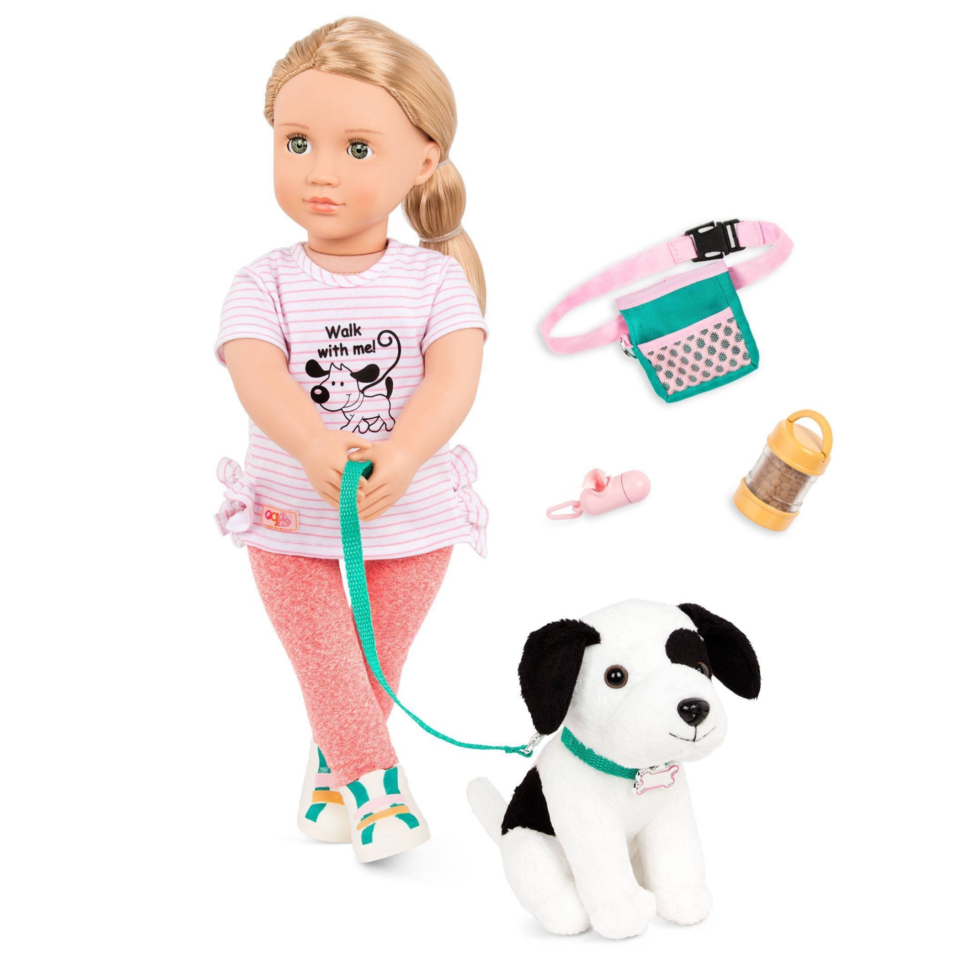 Our Generation Hazel with Plush Pet & Accessories 18" Dog Trainer Doll