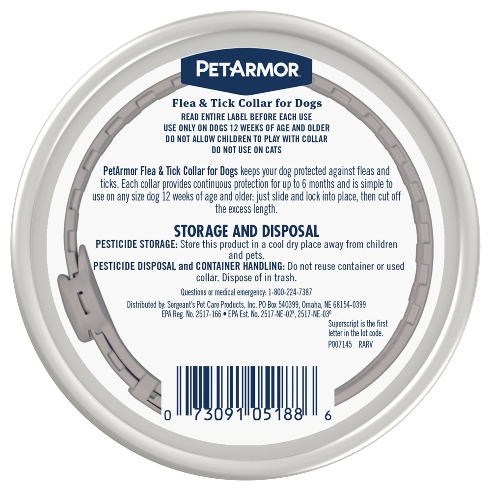 slide 4 of 5, PetArmor Pet Armor Flea and Tick Collar for Dogs, 2 ct