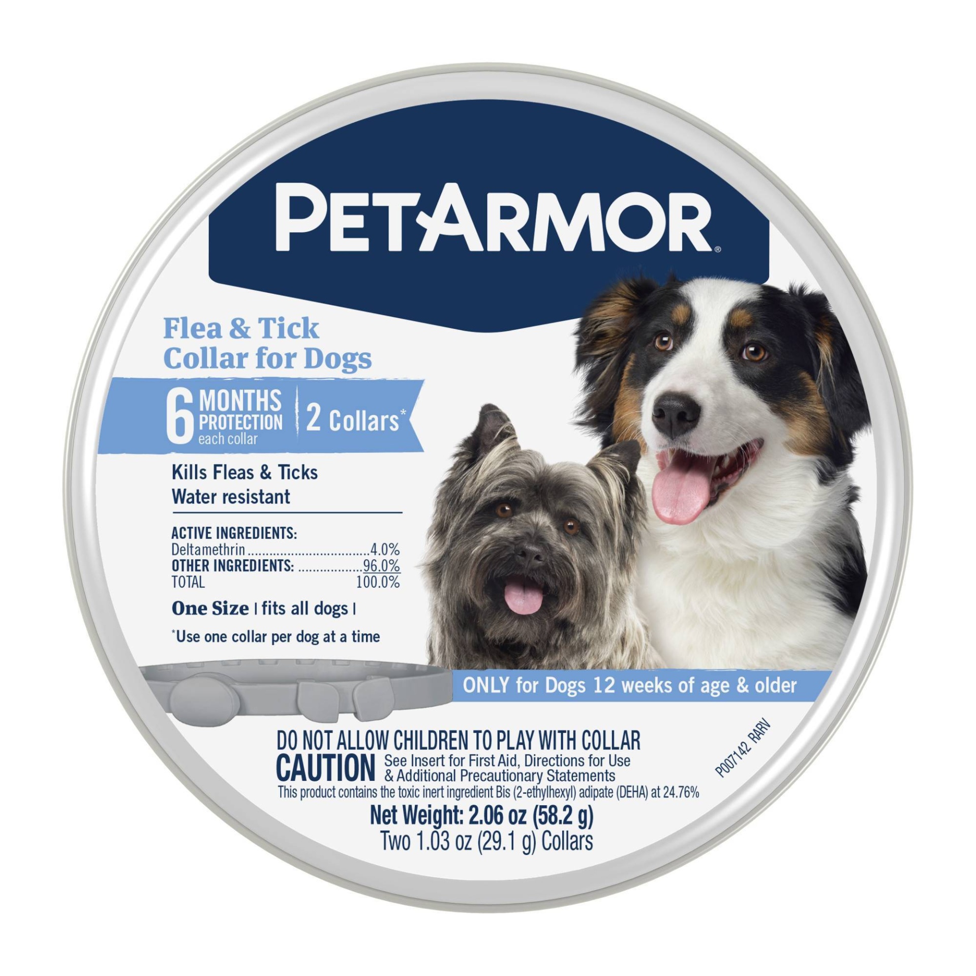 slide 1 of 5, PetArmor Pet Armor Flea and Tick Collar for Dogs, 2 ct