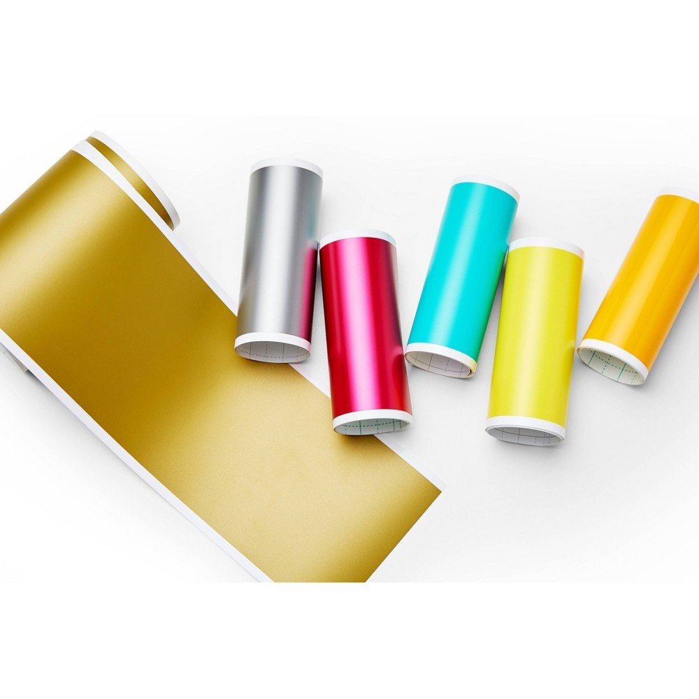 slide 5 of 5, Cricut Joy Shimmer Permanent Smart Vinyl Red, 1 ct