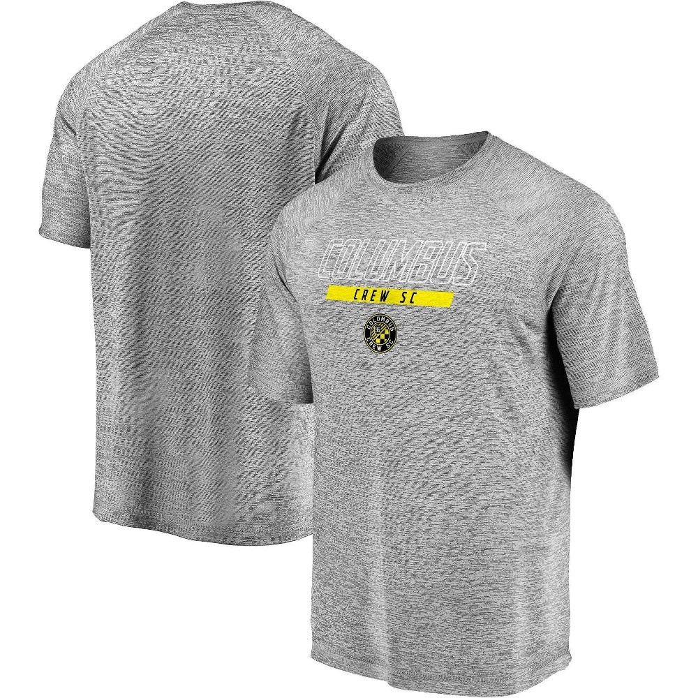 slide 3 of 3, MLS Columbus Crew Men's Gray Short Sleeve Athleisure T-Shirt - XL, 1 ct