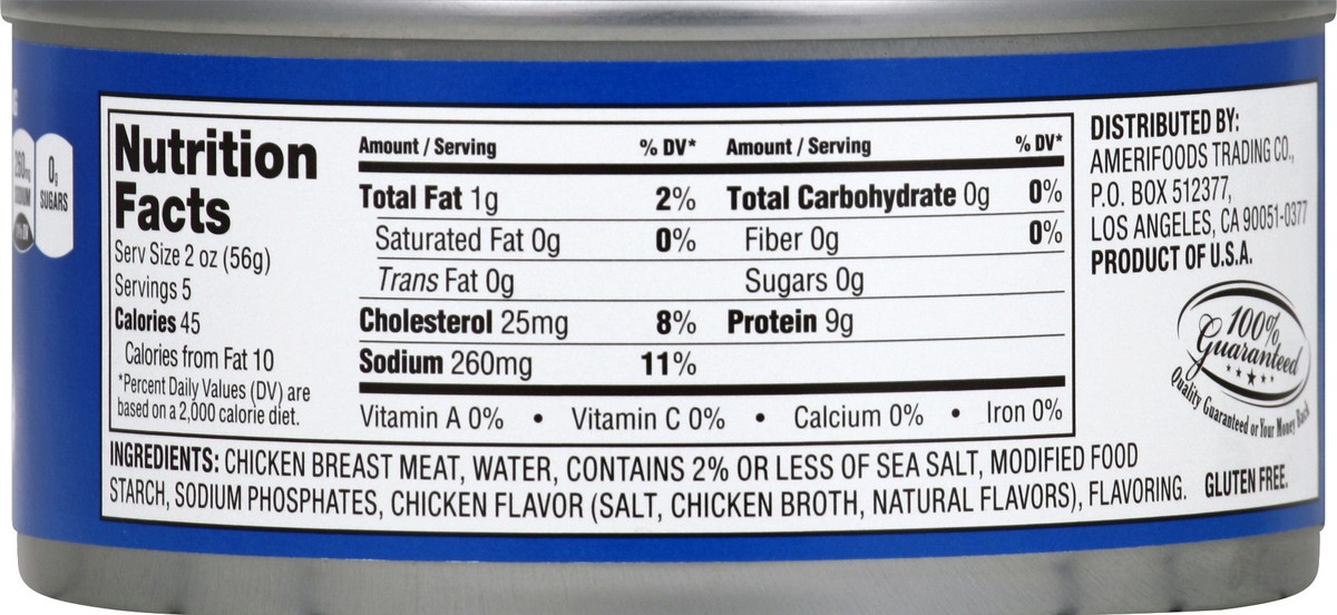 slide 6 of 6, First Street Premium Chunk Chicken Breast - 10 oz, 10 oz