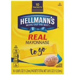 Hellmann's To Go Packets Real Mayonnaise