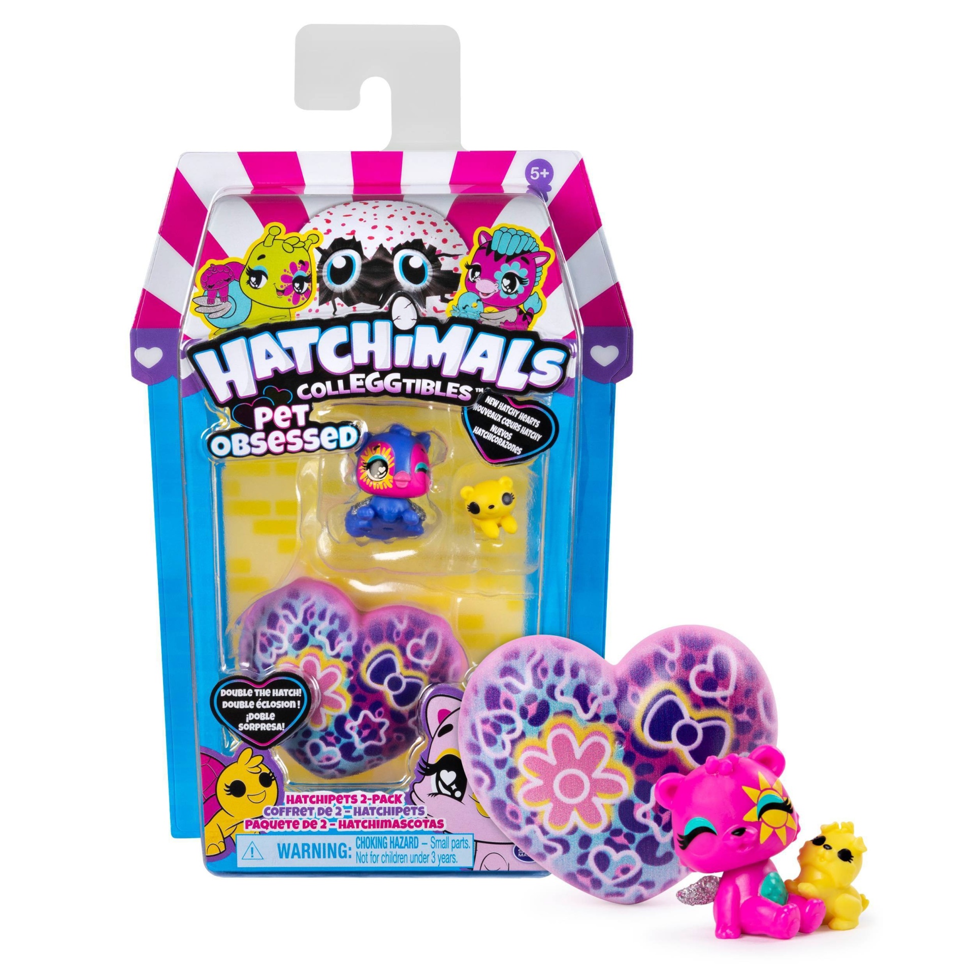 slide 1 of 1, Hatchimals CollEGGtibles Pet Obsessed HatchiPets Blind Pack, 2 ct