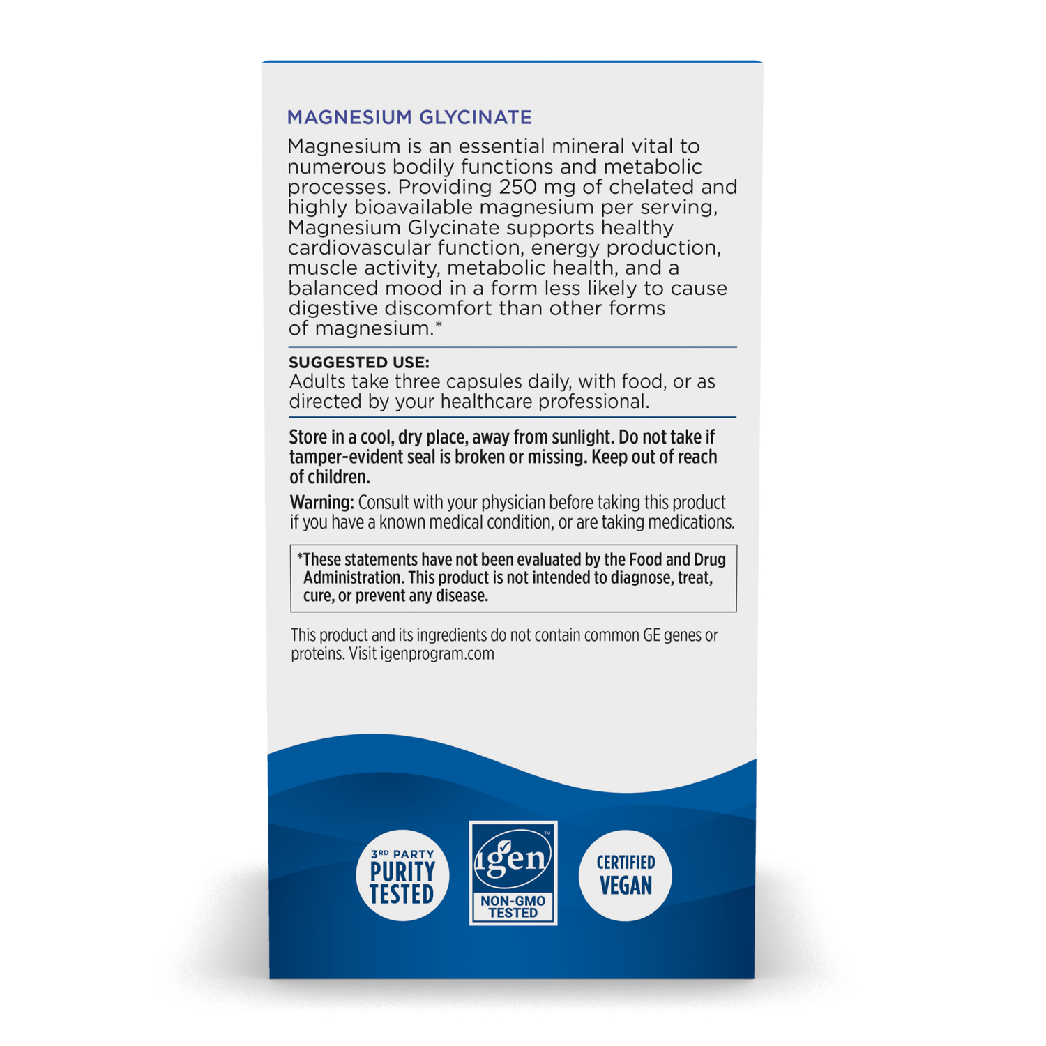 slide 2 of 3, Nordic Naturals Magnesium Glycinate Capsules 250mg 90ct, 250mg, 90 ct