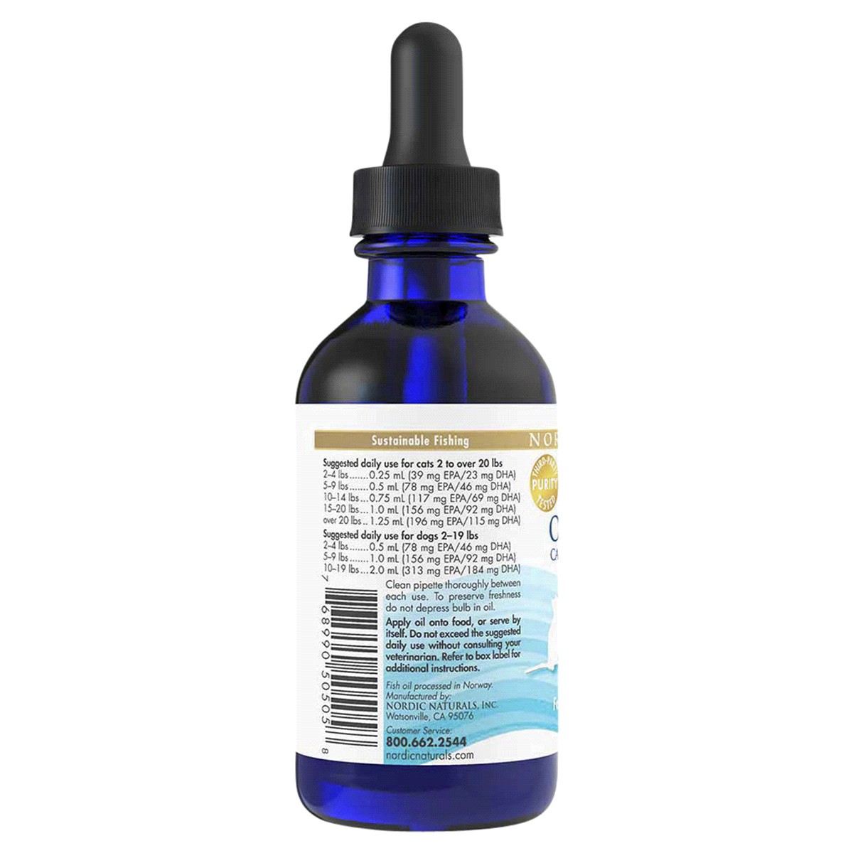 slide 5 of 9, Nordic Naturals Omega-3 Pet, 2 fl.oz., 2 oz