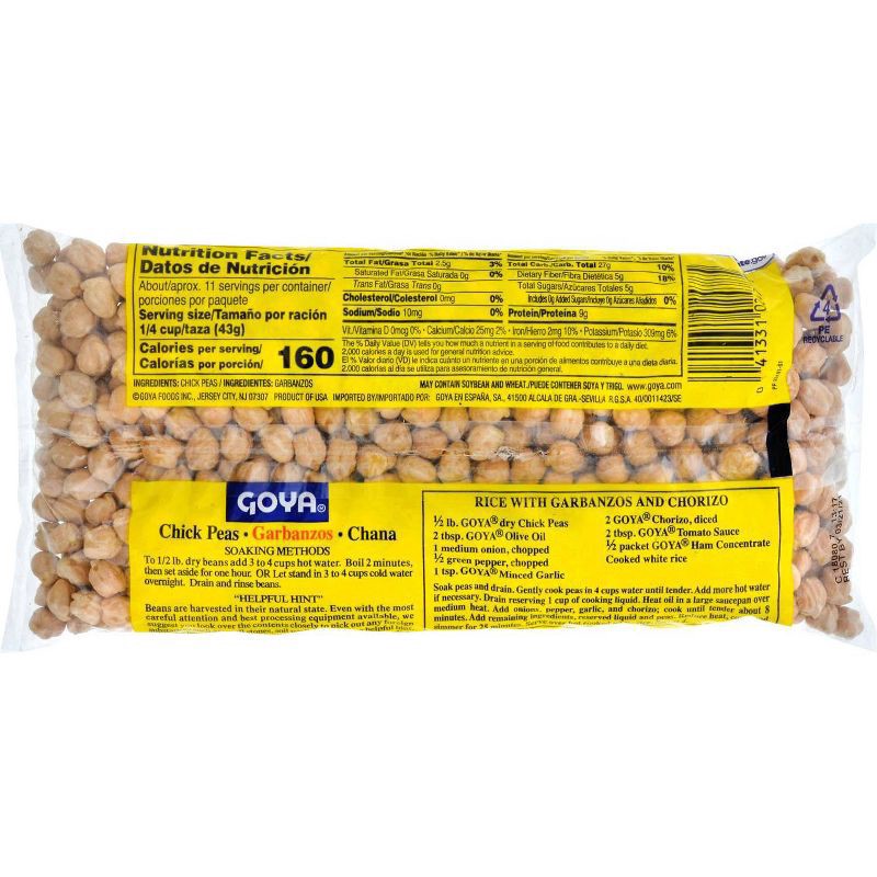 slide 2 of 3, Goya® chick peas, 16 oz