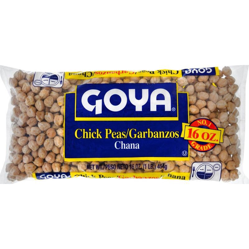 slide 1 of 3, Goya® chick peas, 16 oz