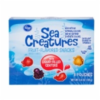 slide 1 of 1, Kroger Sea Creatures Fruit Flavored Snacks, 8 ct; 0.8 oz