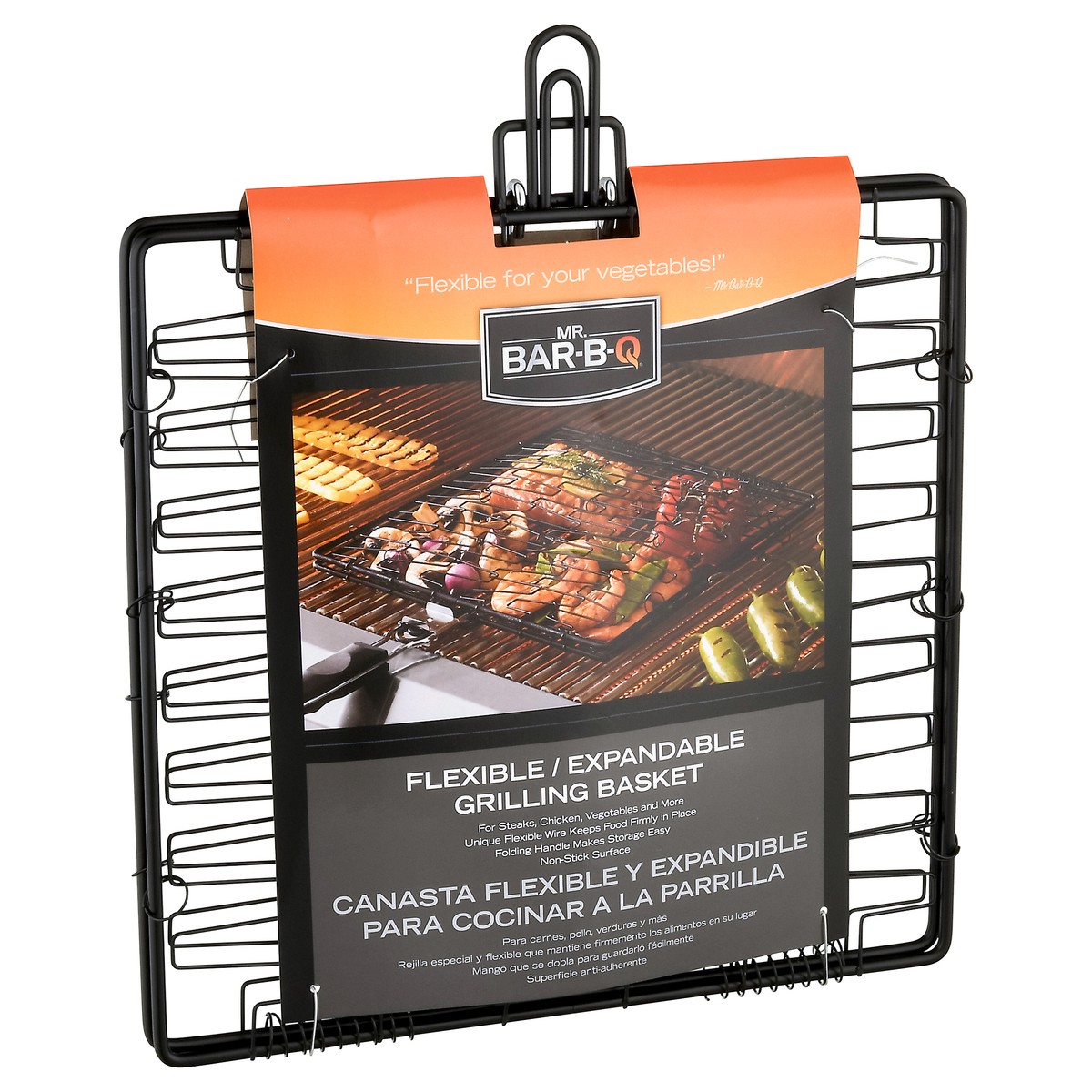 slide 2 of 9, Mr. Bar-B-Q Flexible/Expandable Grilling Basket 1 ea, 1 ea