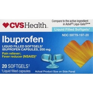 slide 1 of 1, CVS Health Ibuprofen Liquid Filled Softegels 200mg, 20 ct