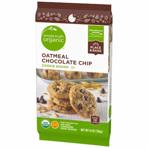 slide 2 of 4, Simple Truth Organic Oatmeal Chocolate Chip Cookie Dough, 14 oz