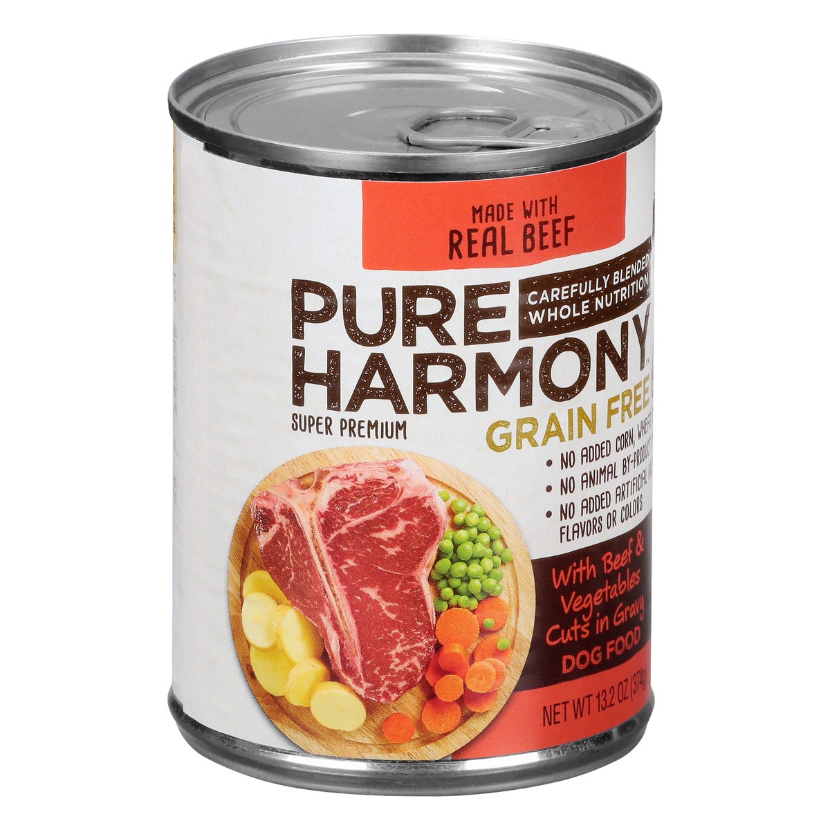 slide 4 of 14, Pure Harmony Grain Free Super Premium With Beef & Vegetables Cuts In Gravy Dog Food 13.2 oz, 13.2 oz