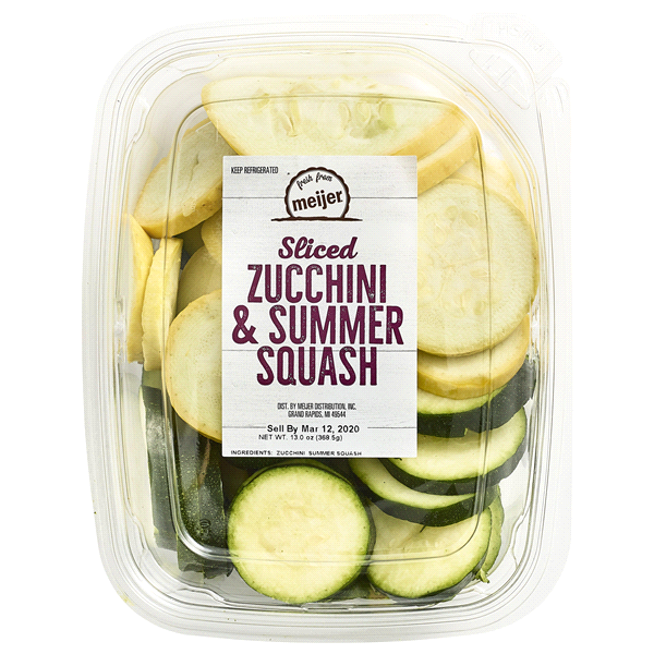 slide 1 of 1, Fr Sliced Zucchini And Yellow Squash, 1 ct