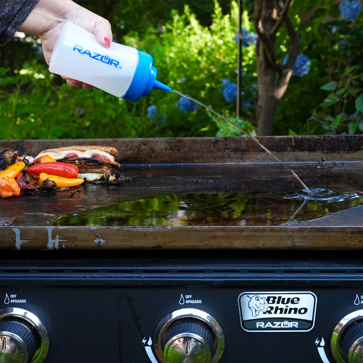 slide 3 of 6, Razor Squeeze Bottle Set of 2, 6.5 in