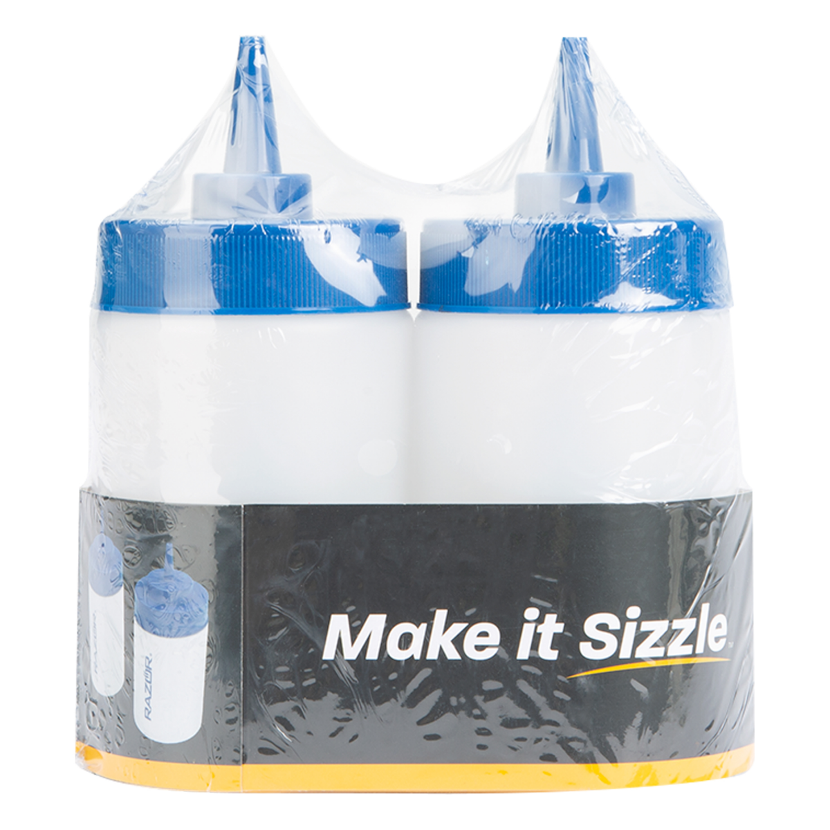 slide 2 of 6, Razor Squeeze Bottle Set of 2, 6.5 in