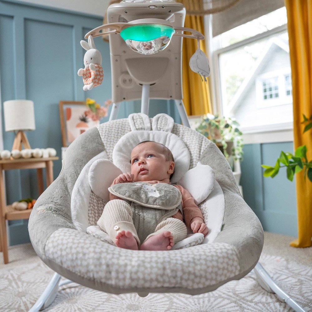 Baby swing with sale lights