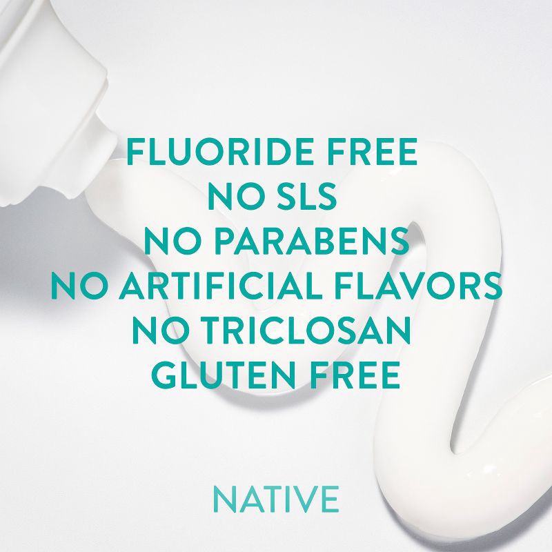 slide 4 of 11, Native Premium Whitening Wild Mint & Peppermint Oil Fluoride Free Toothpaste - 4.1 oz, 4.1 oz
