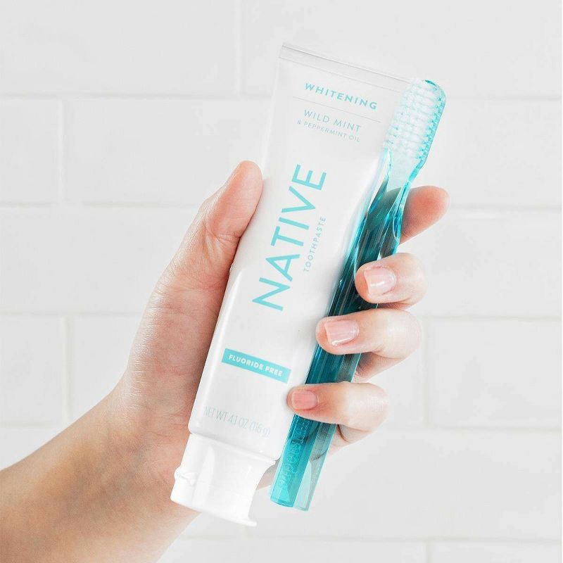 Native Whitening Wild Oil Fluoride Free Natural Toothpaste Mint