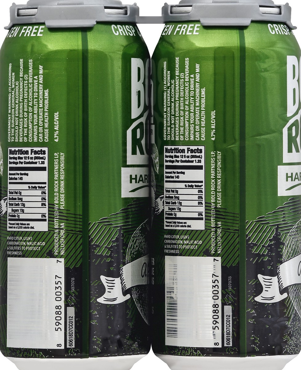 slide 3 of 4, Bold Rock Apple Hard Cider 4 - 1 pt Cans, 4 ct