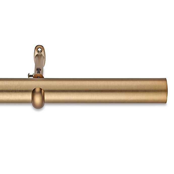 slide 1 of 1, Cambria Estate Single Curtain Rod - Warm Gold, 48 in