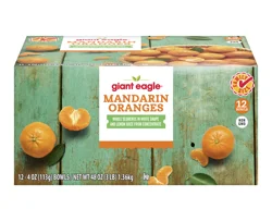 Giant Eagle Mandarin Oranges 12 Ct Family Size