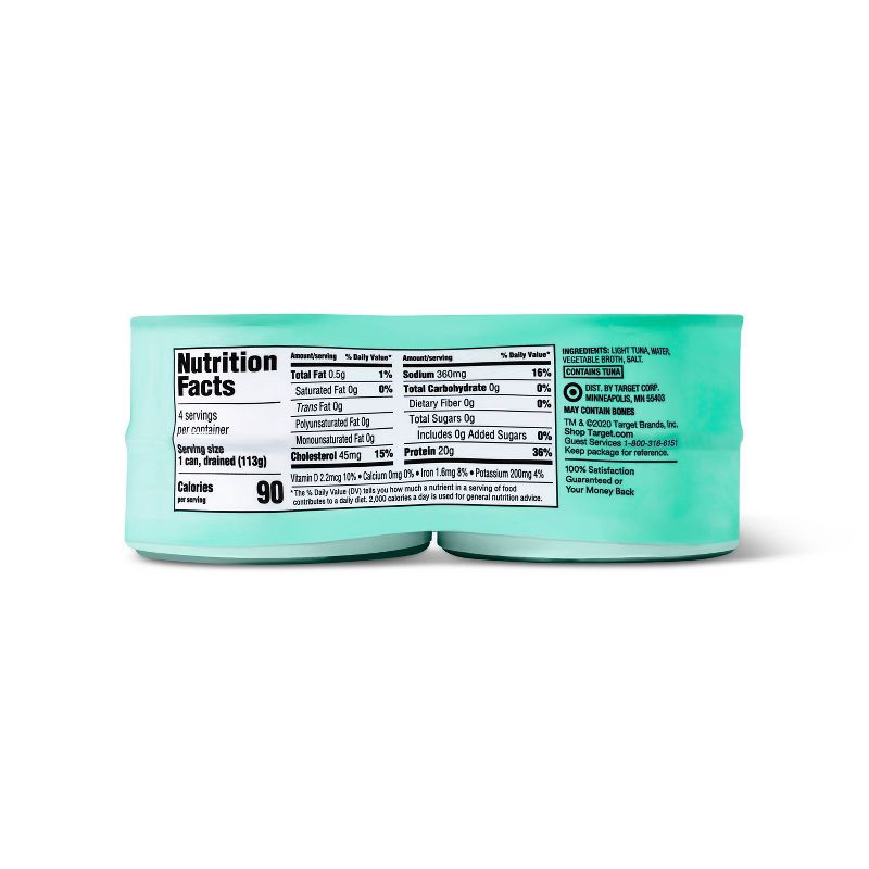 slide 3 of 3, Chunk Light Tuna in Water - 5oz/4pk - Good & Gather™, 4 ct; 5 oz