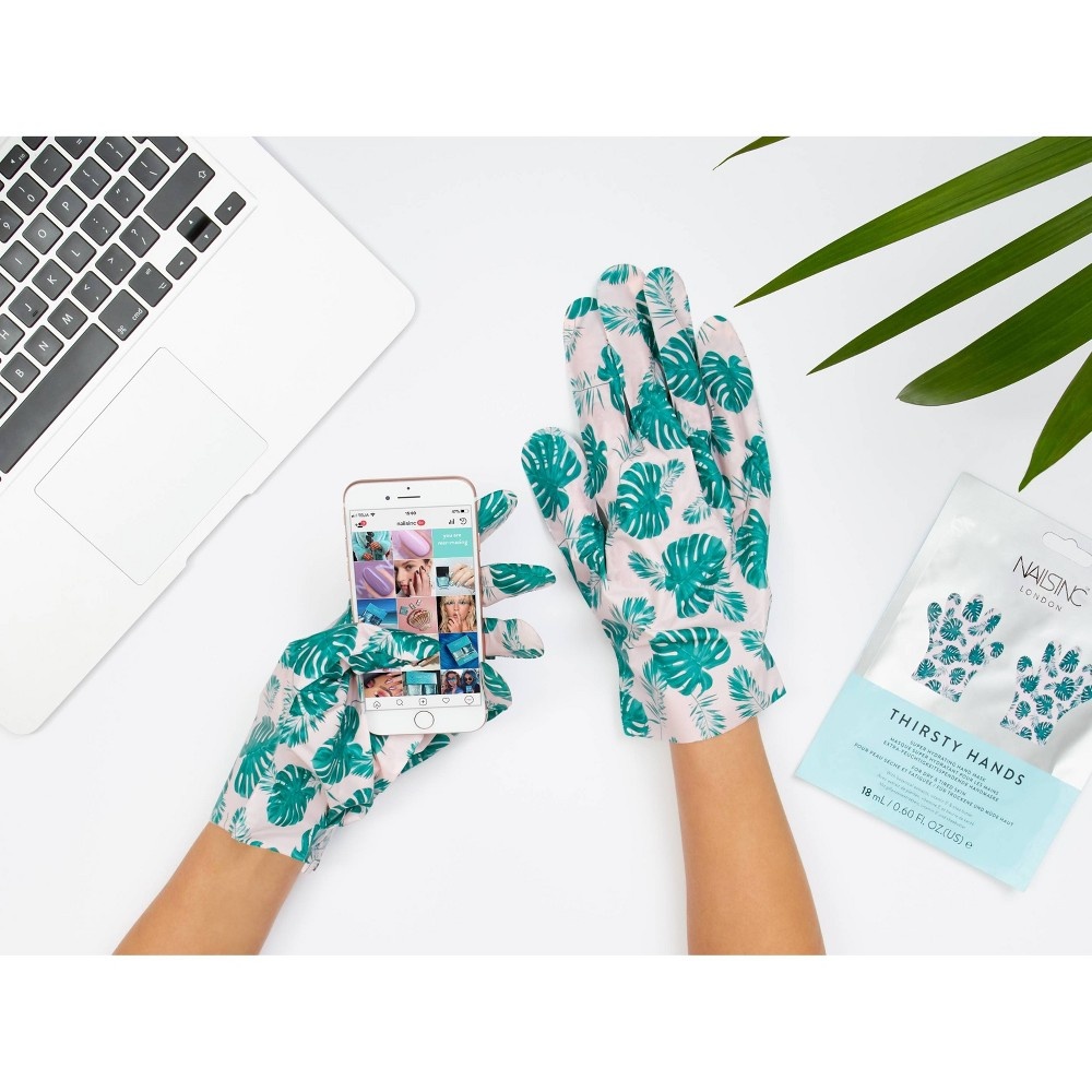 slide 3 of 3, Nails Inc. Nails.INC Thirsty Hands Super Hydrating Hand Mask -, 0.6 fl oz