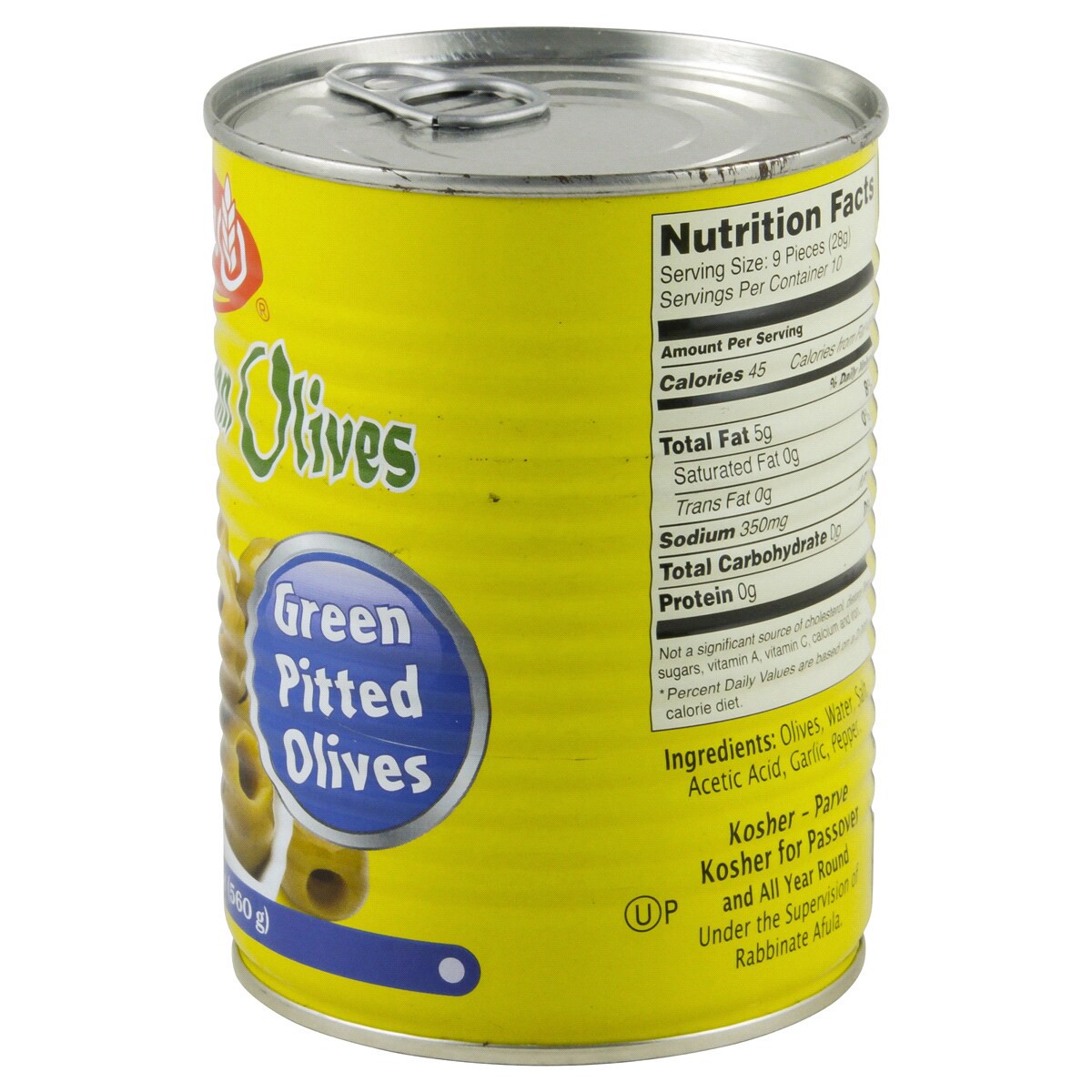 slide 2 of 4, Osem Mediterranean Green Pitted Olives, 18 oz