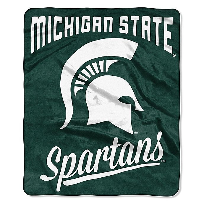 slide 1 of 1, NCAA Michigan State University Raschel Throw Blanket, 1 ct