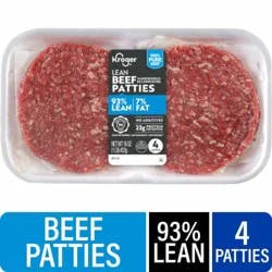 Kroger® 93/7 Ground Beef Patties