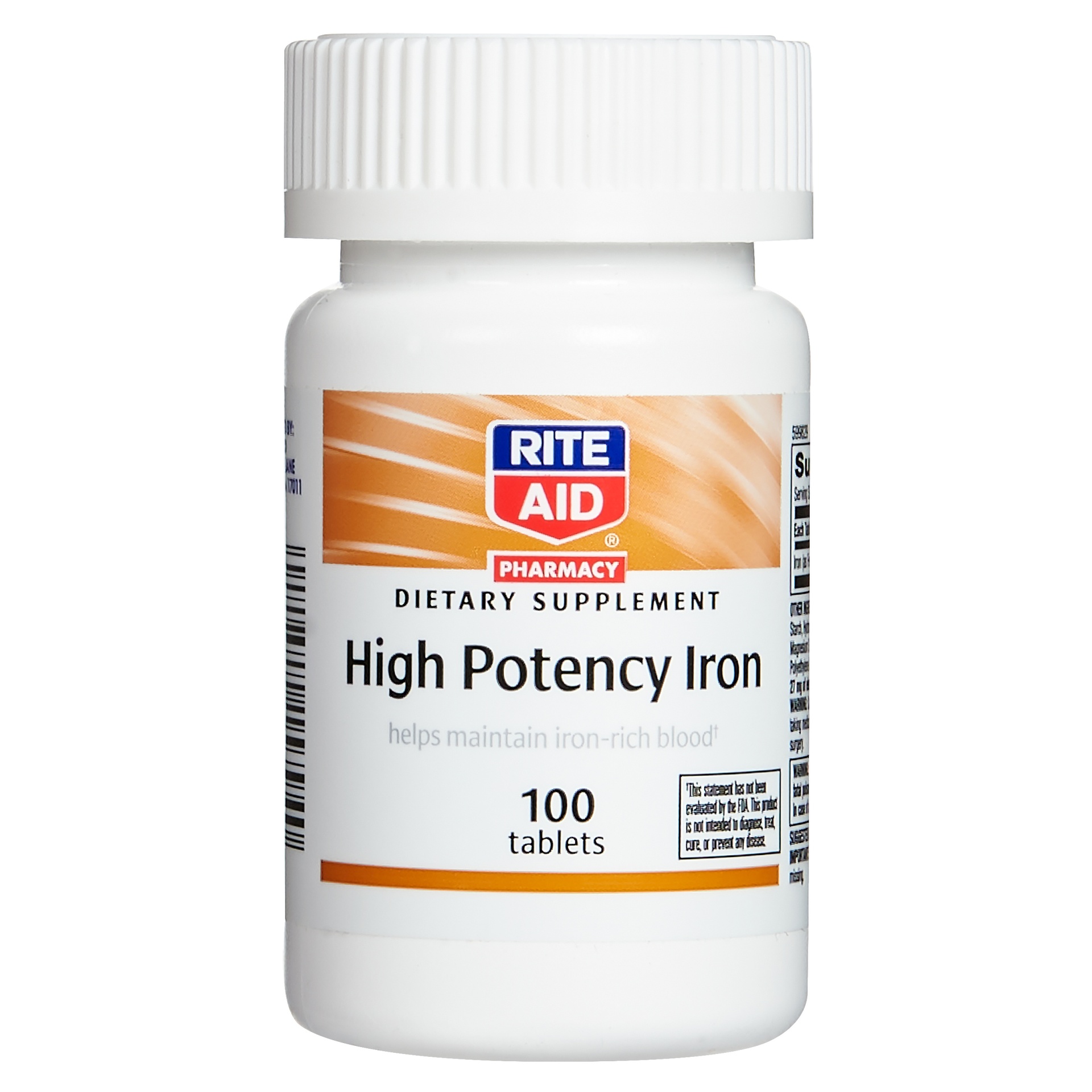 slide 1 of 2, Rite Aid Ra Hi-Po Irn, 100 ct