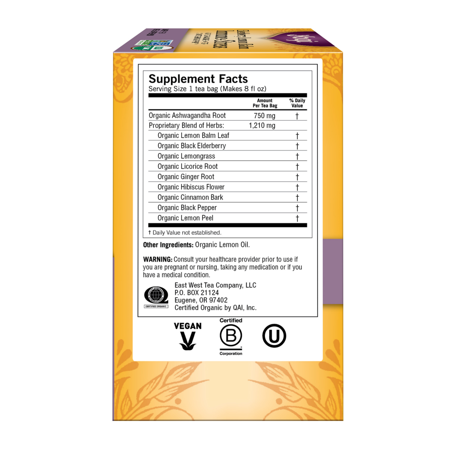 slide 2 of 5, Yogi Immune + Stress Elderberry Lemon Balm Herbal Tea 16 Tea Bags, 16 ct