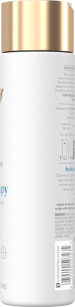 slide 12 of 12, Dove Density Boost Hydrating Shampoo Scalp + Hair Therapy 9.25 Oz, 9.25 fl oz