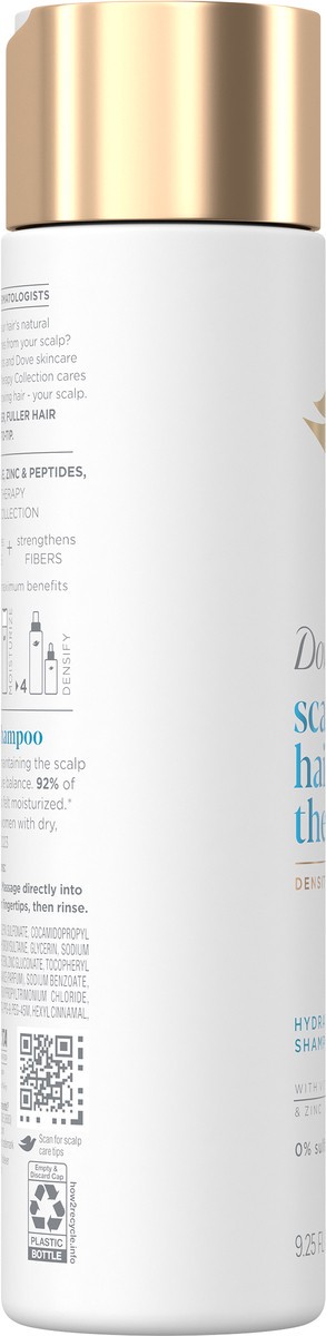 slide 6 of 12, Dove Density Boost Hydrating Shampoo Scalp + Hair Therapy 9.25 Oz, 9.25 fl oz