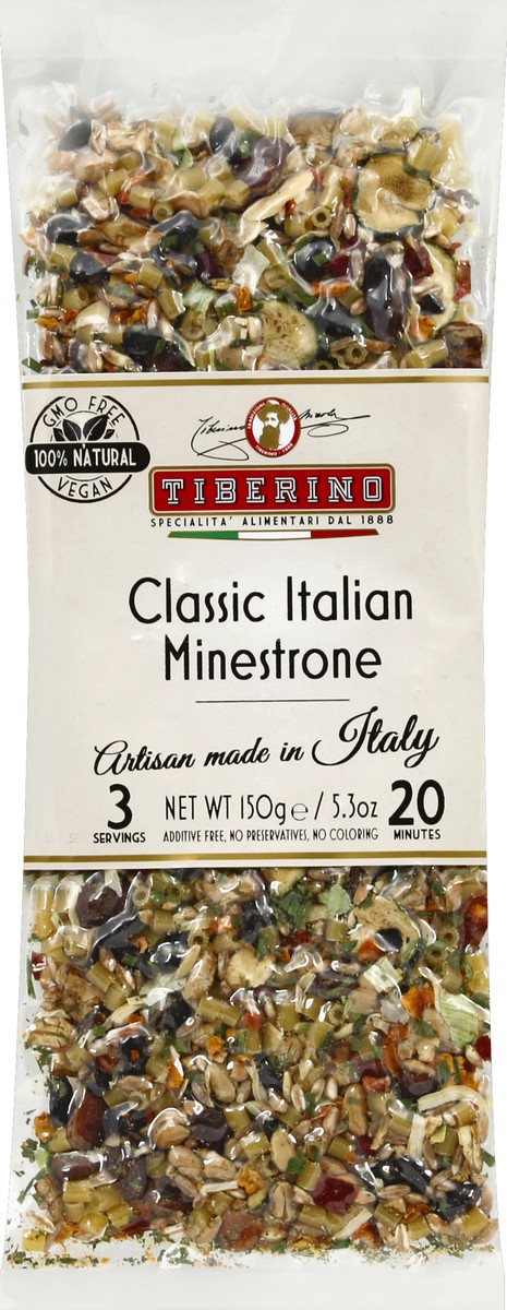 slide 5 of 5, Tiberino Classic Italian Minestrone Soup, 5.3 oz