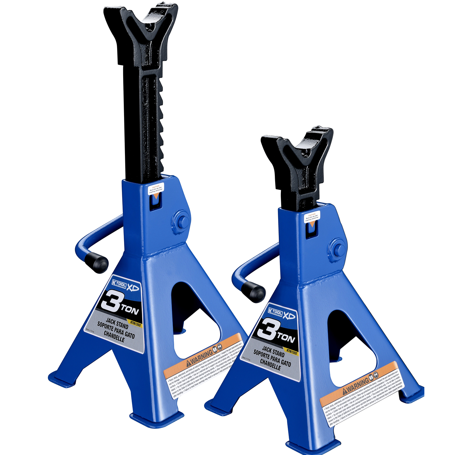 slide 1 of 1, KTOOL K Tool 3 Ton Jack Stands, 1 ct