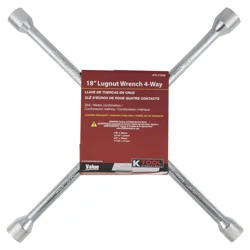 KTOOL K Tool Lugnut Wrench 4 Way SAE/Metric Combo, 18 in