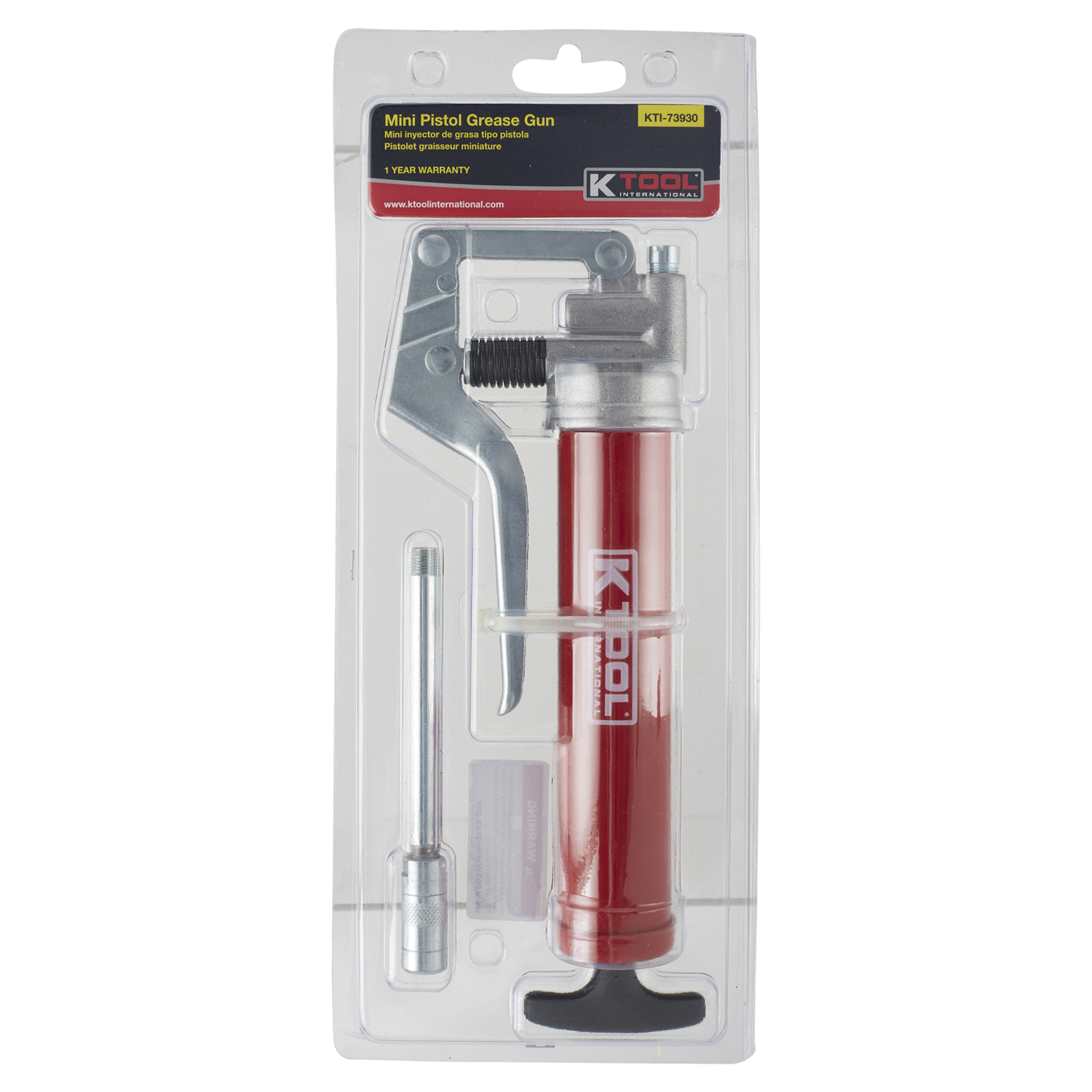 slide 1 of 2, KTOOL K Tool Mini Pistol Grease Gun, 3 oz