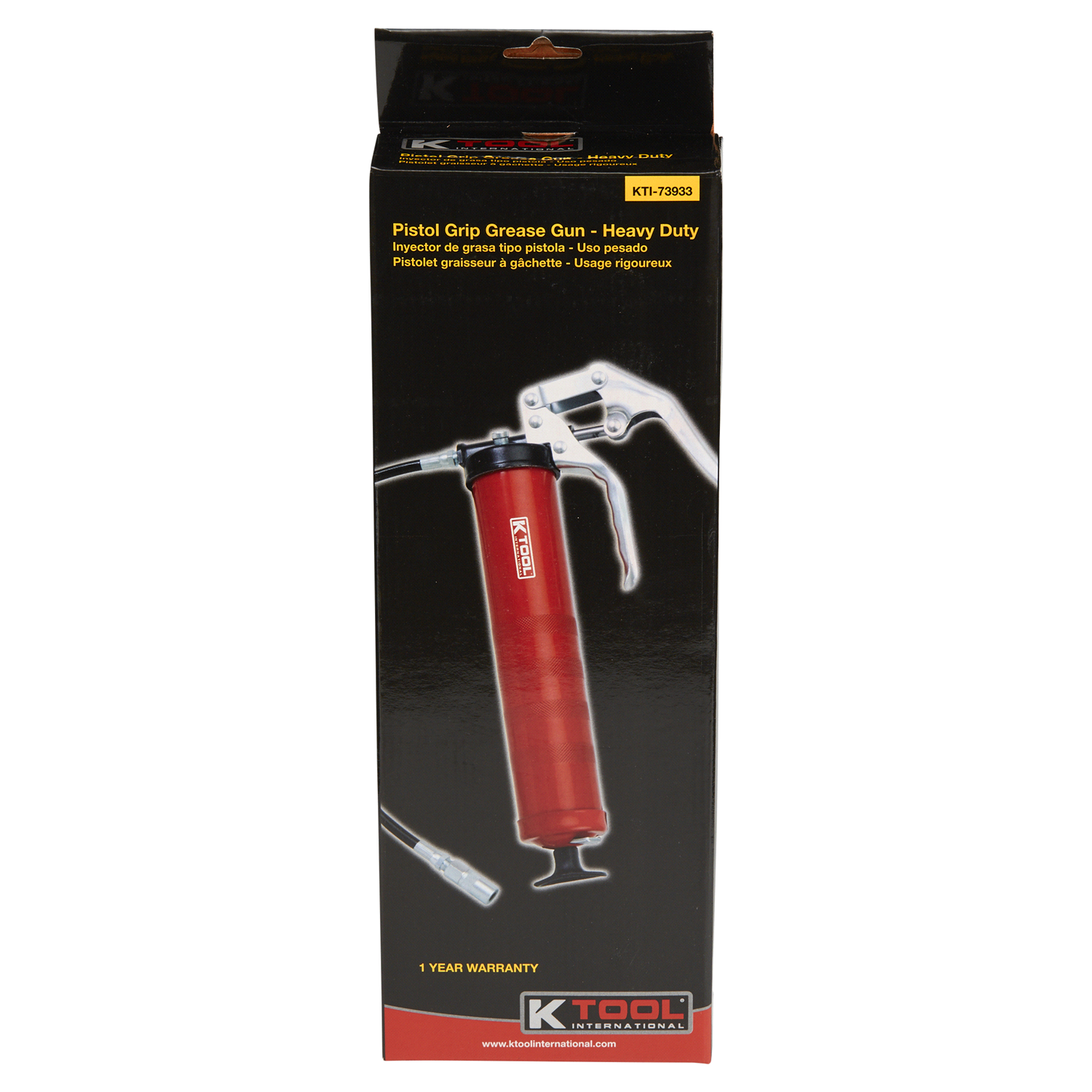 slide 1 of 2, KTOOL K Tool Heavy Duty Pistol Grip Grease Gun, 14 oz